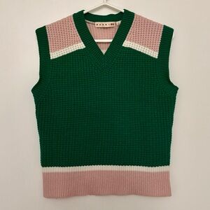 Marni x Uniqlo Popcorn Knitted V Neck Sweater Vest